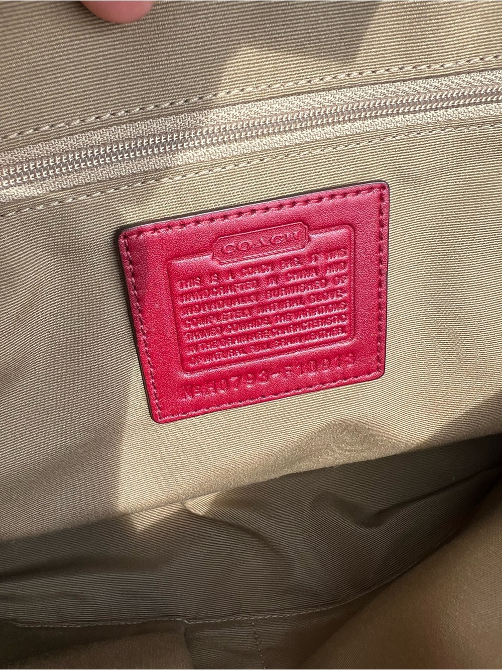 Coach Burgundy Red Leather Satchel with Silver Hardware - Picture 5 of 14